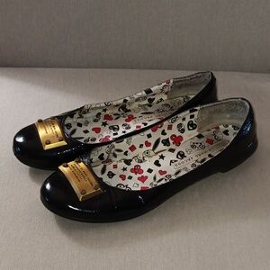 Marc Jacob's black patent leather ballet flats